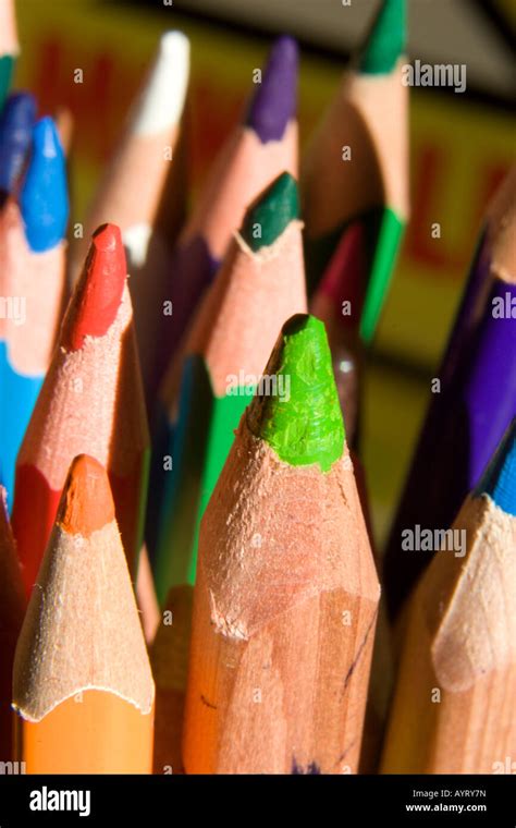 Pencil Crayons Colouring Pencils Stock Photo Alamy