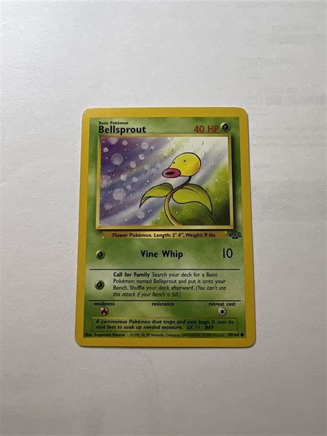 Pok Mon Tcg Bellsprout Jungle Regular Unlimited Common Mint