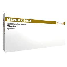 Meproxidina Dexmedetomidina Dolor Soluci N Inyectable Accord Rx