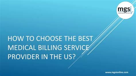 Ppt How To Choose The Best Medical Billing Service Powerpoint