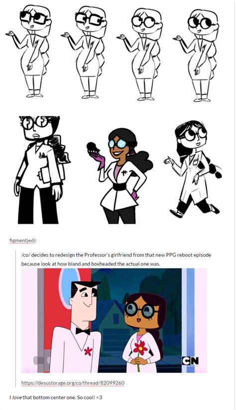 Co Redesigns Professor S Girlfriend The Powerpuff Girls Know Your