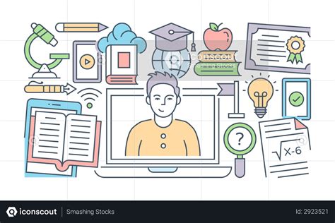 Best Premium Elearning Illustration Download In Png And Vector Format