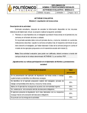 Evaluaci N M Dulo Revisi N Del Intento Comenzado El Domingo De