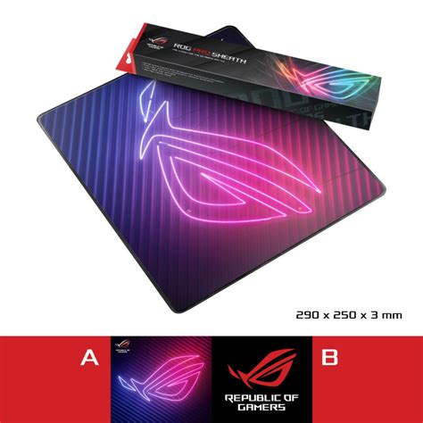 Jual MousePad Gaming ROG Ukuran M 250 X 290 X 3 Mm Alas Mouse Gaming