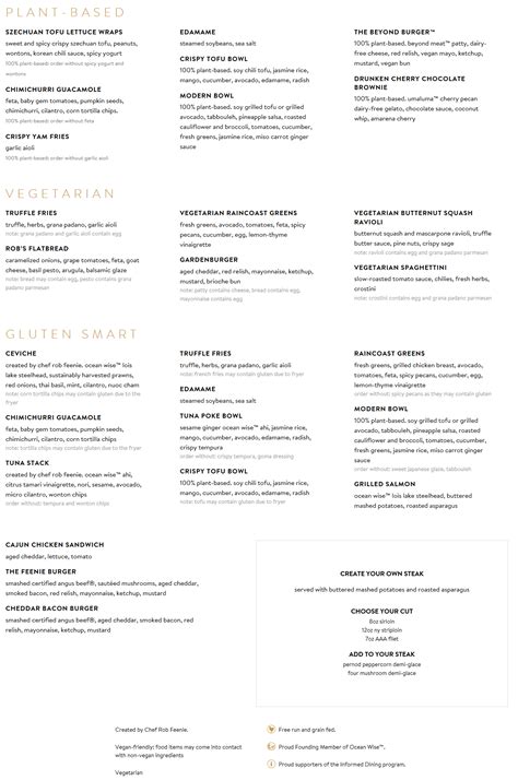 Cactus Club Menu Prices