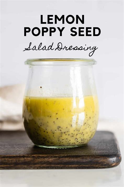 Lemon Poppy Seed Dressing Green Healthy Cooking