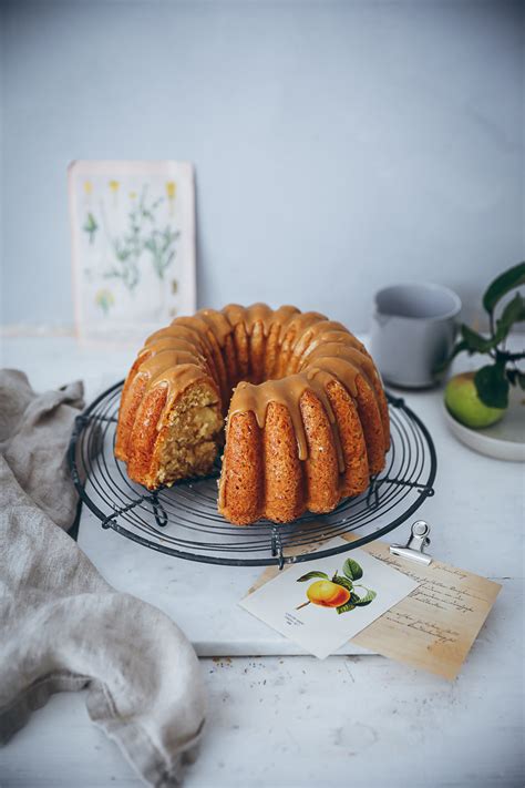 Apfelkuchen Gugelhupf Karamell Zucker Zimt Und Liebe