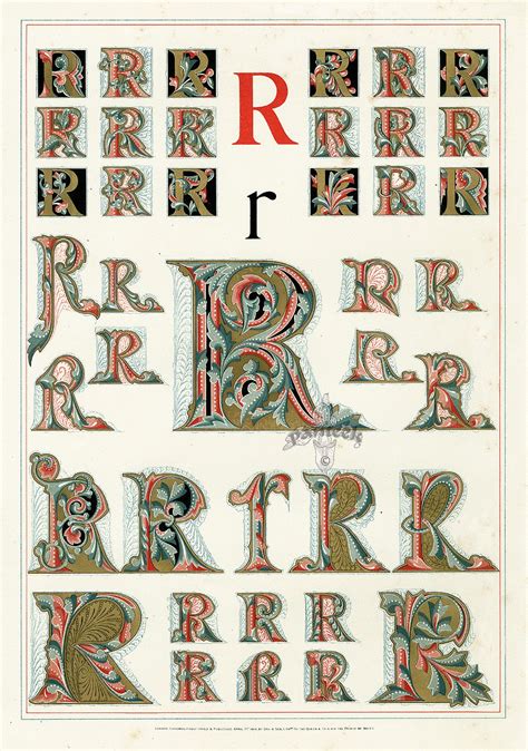 Owen Jones Alphabet 1864 Alphabet Lettering Alphabet Illuminated Manuscript