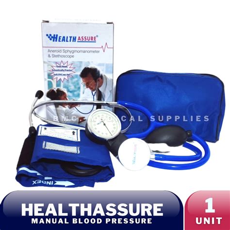 BP HealthAssure Aneroid Sphygmomanometer Stethoscope BP Manual