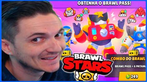 Comprei O Novo Brawl Pass Do Brawl Stars Youtube