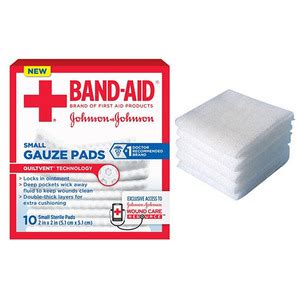 Johnson Johnson J J Band Aid First Aid Gauze Pads X Ct