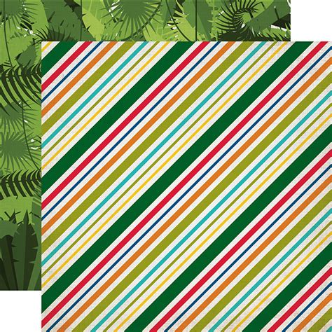 Echo Park Jungle Safari Jungle Stripes Paper