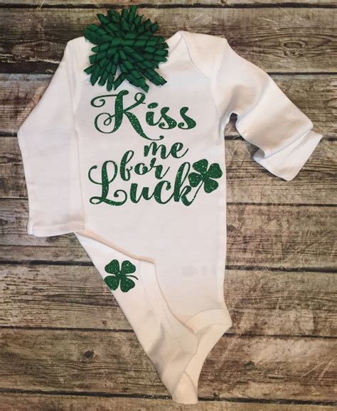 St Patricks Day Bodysuit Stpatricks Day Onesie Baby Girl Stpatricks