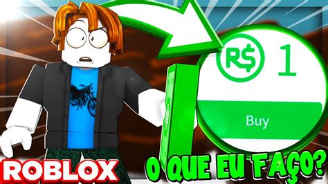 Oque Fazer Com Apenas 1 Robux No Roblox 💰🤔 Youtube