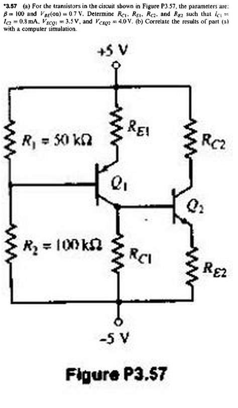 Solved For The Transistors In The Circuit Shown In Figure