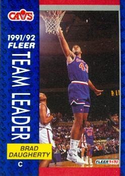 Brad Daugherty Basketball Card Cleveland Cavaliers Fleer