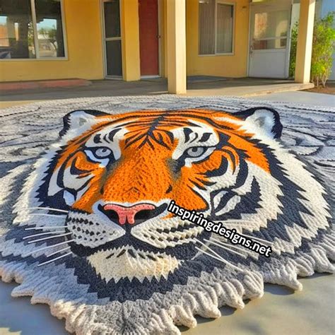 20+ Giant Crochet Animal Rug Designs (Including a Stunning Peacock Rug ...