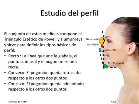 A Woman S Profile With The Words Estudio Del Perfil In Spanish