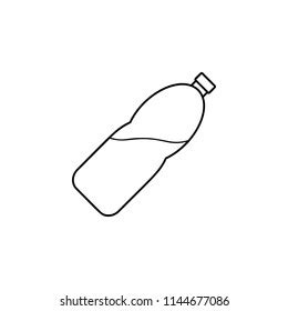 Water Bottle Outline Icon Simple Illustration Stock Illustration