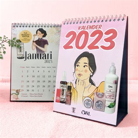 Jual Kalender Meja Kalender Mini Kalender Kantor 2023 Shopee