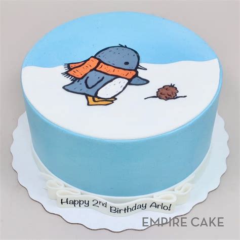 Penguin Art Edible Print Empire Cake