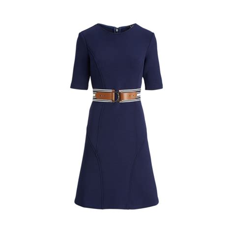 Belted Fit And Flare Dress For Women Ralph Lauren® Uk