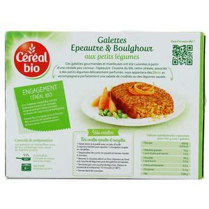 Céréal Bio 2 Galettes Végétales Epeautre Boulgour Petits Légumes Vegan Bio