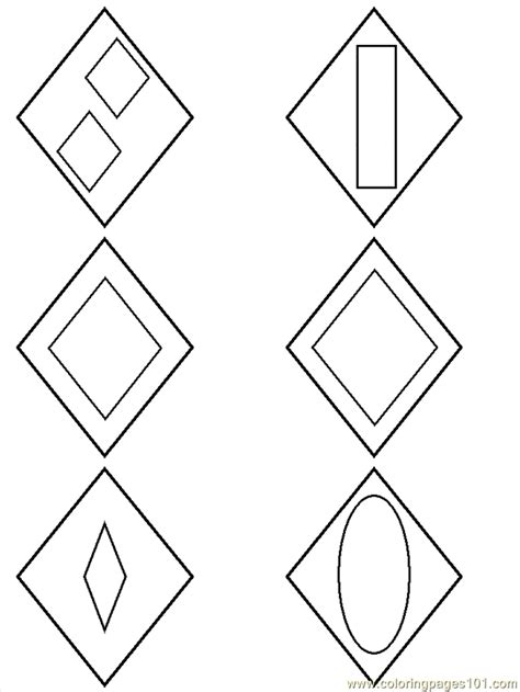 Diamond Shapes Preschool - Coloring Home