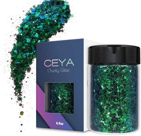 Amazon Ceya Chunky Glitter 4 9oz 140g Emerald Green Craft