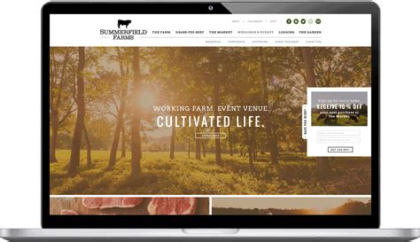 Summerfield Farms Web Design Atlas Branding Design Agency Nc