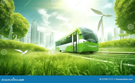 Future Of Sustainable Transportation AI Generated Stock Illustration