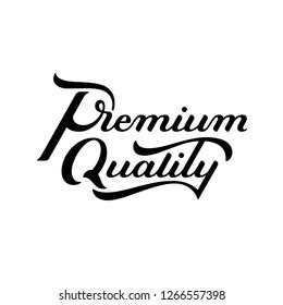 Premium Quality Hand Written Lettering Logo Stock Vector Royalty Free