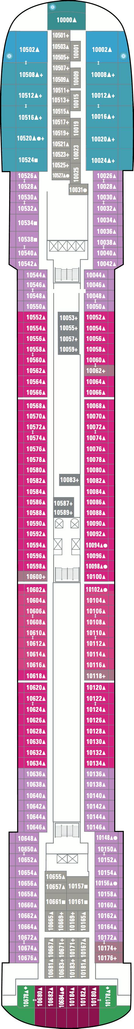 Pride of America deck plans - Cruiseline.com