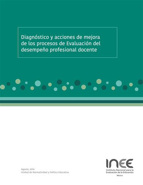 PDF Diagnóstico y acciones de mejora de los procesos de Evaluación