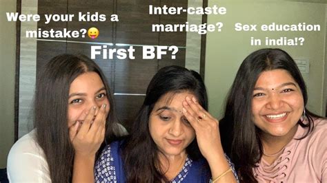 Asking Our Mom Awkward Questions That You Re Too Afraid To Ask Yours Minnu And Nidhi Youtube