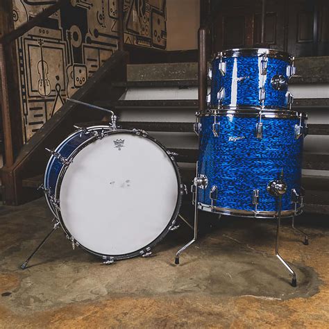 Rogers 1960s Blue Onyx Holiday Drum Kit Used Reverb