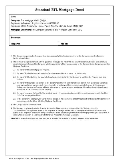 Mortgage Document