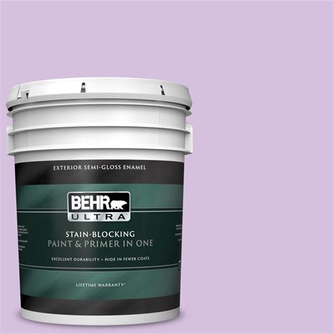 BEHR ULTRA 5 Gal 660A 3 New Violet Semi Gloss Enamel Exterior Paint