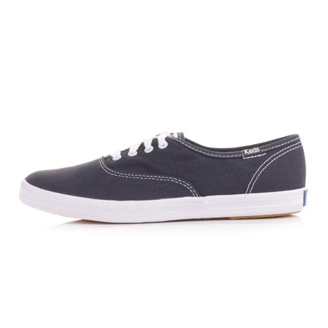 Womens Keds Champion Canvas Originals Navy Shoes Trainers Plimsolls Size 3 8 Ebay