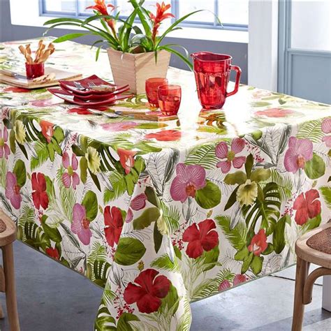 Toile Cir E Fleurs Tropicales Becquet