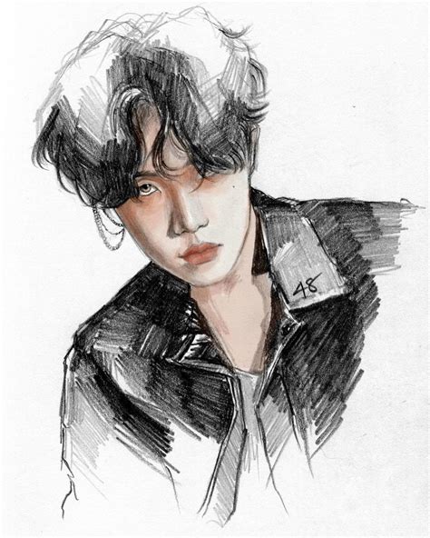 J Hope Cute Drawing 340951 Jhope Cute Drawings