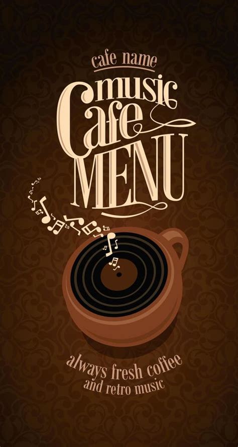 Vintage Cafe Menu Design card 12524319 Vector Art at Vecteezy