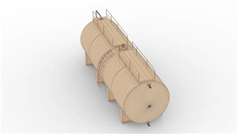 3d Model Water Tank 01 Vr Ar Low Poly Cgtrader