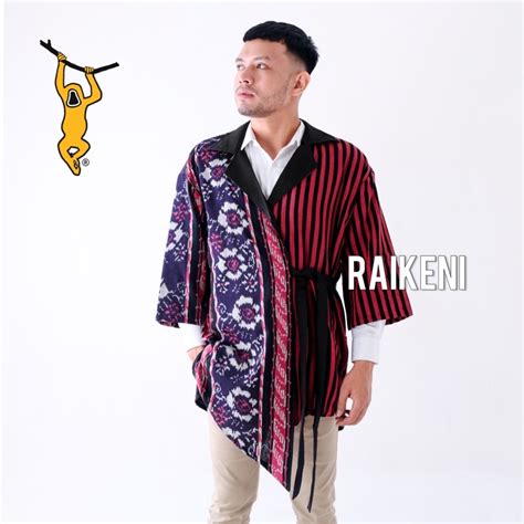 Jual Raikeni Kimono Designer Kimono Outer Tenun Kimono Batik