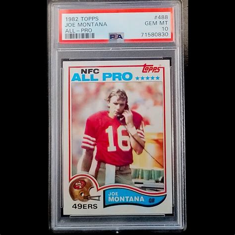 Joe Montana 1982 Topps 488 Base Price Guide Sports Card Investor