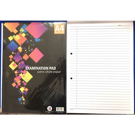 Examination Pad A4 Exam Writing Pad A4 Wrinting Pad Text Pad