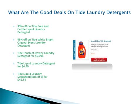 Ppt An Overview On Tide Detergent Coupons Powerpoint Presentation