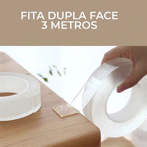 Super Fita Adesiva M Gica Dupla Face Cola Tudo Metros Mj Shopee