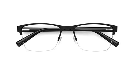 French Connection Mens Glasses Fc 120 Black Rectangle Metal