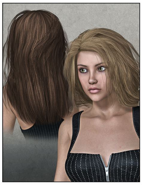 Jena Hair for Genesis 2 Female(s) and Victoria 4 | Daz 3D